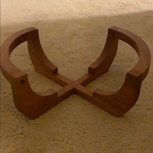 Mid century-Genuine teak wood plant holder/pot